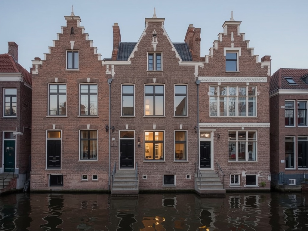 foto van ouderwetse huizen