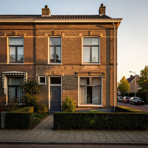 Vrijstaande dorpswoning in Hem voorzien van antraciet grijze kunststof kozijnen en een houten gevelbekleding