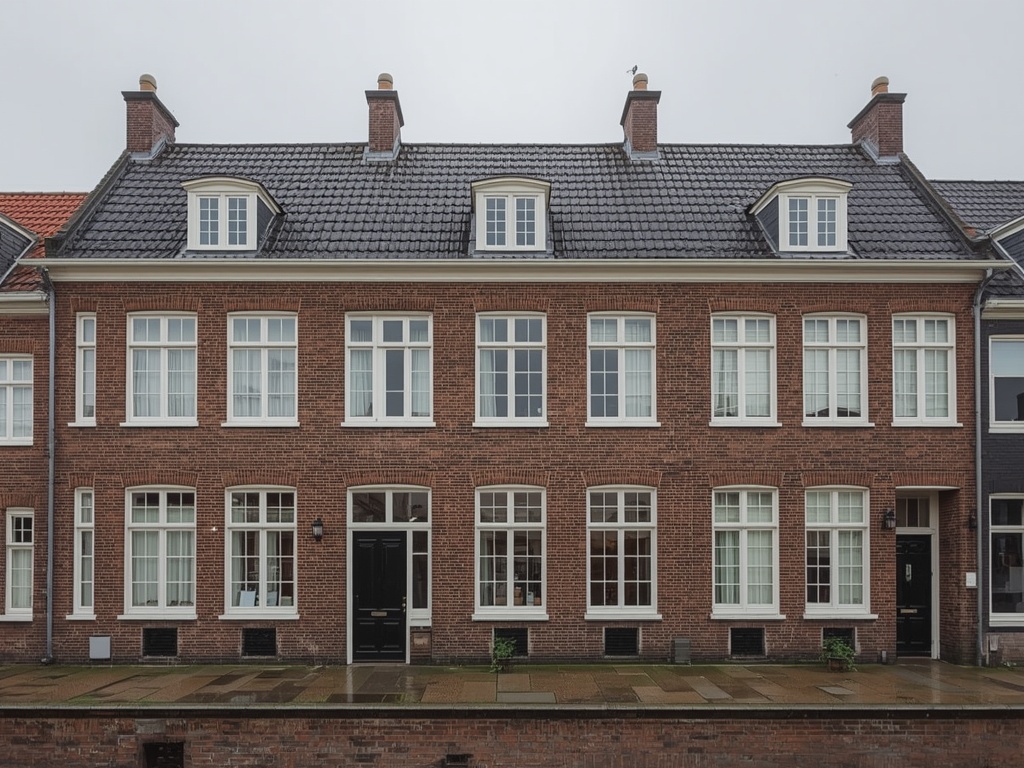 moderne woning in Heerhugowaard met antraciet kunststof kozijnen aan de voorgevel