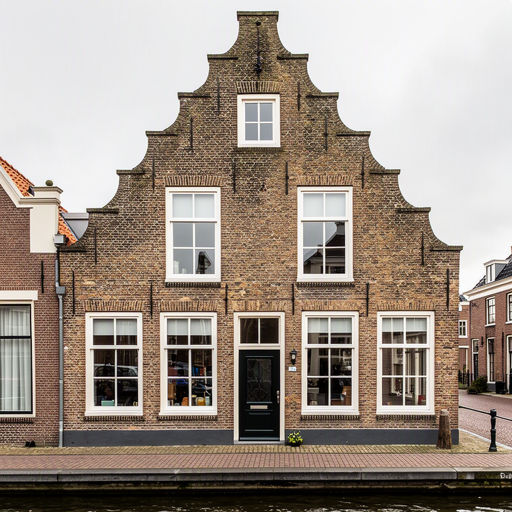 Moderne woning in Hem met strakke witte kunststof kozijnen aan de voor- en zijgevel
