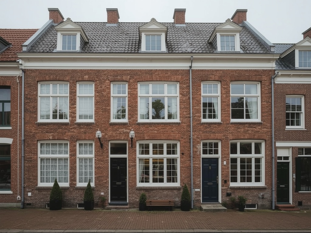 Moderne woning in Hoogkarspel met stijlvolle antracietgrijze kunststof kozijnen aan de voorzijde
